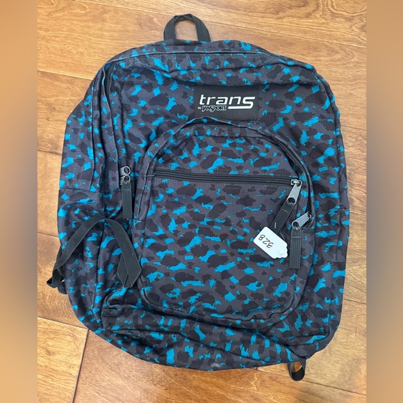 Trans by Jansport teal camo backpack - Picture 3 of 9